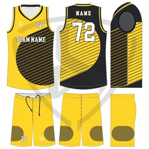 Ensemble de maillots de basket-ball personnalisés à séchage rapide pour hommes femmes adultes et jeunes respirant avec nom et numéro imprimé du logo - Product Image 3