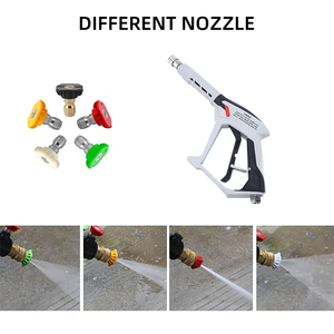 Pistole per Idropulitrice ad Alta Pressione Nuova Pistola a Spruzzo con Grilletto a Dito e Attacco Rapido 3/8 per Lavaggio Auto - Product Image 6