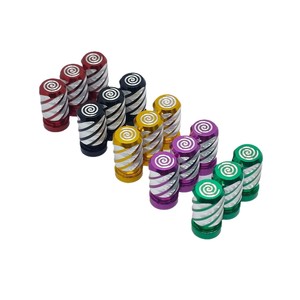 Tapa de válvula de aluminio de 12x22 mm con rosca americana universal para reparación y reemplazo de neumáticos de coche, motocicleta y bicicleta - Product Image 4