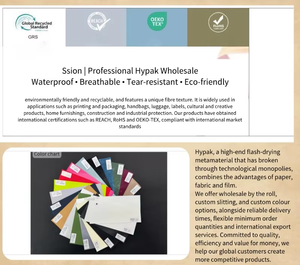 Kunlun <strong>Paper</strong> Hypak 1052D Polyethylene Nonwoven Fabric White Waterproof Breathable Tear-Resistant Eco-Friendly Industrial - Product Image 5