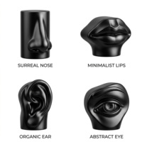 Capuchon de parfum en alliage de zinc avec logo personnalisé, fabrication sur mesure, finition noire mate, couvercle en métal