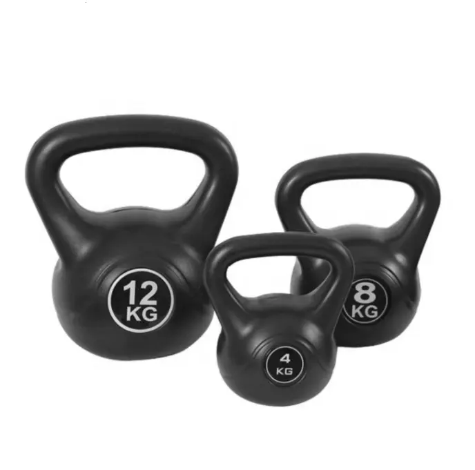 Professional Home Athletic Pro Grade Kettlebell Set Gymnasium Fitness Custom Logo Plastic Material Factory Cheap Training Tool