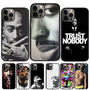 Funda Protectora para Teléfono de 2Pac Tupac Shakur, Estilo Hip Hop, TPU+PC, Antigolpes, Antihuellas, para iPhone - Product Image 1