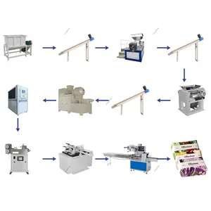 Garis produksi sabun kecil kualitas tinggi/harga dari mesin pemadat vakum/Pasokan pabrik pemotong pembuat sabun/Stamper/Mixer