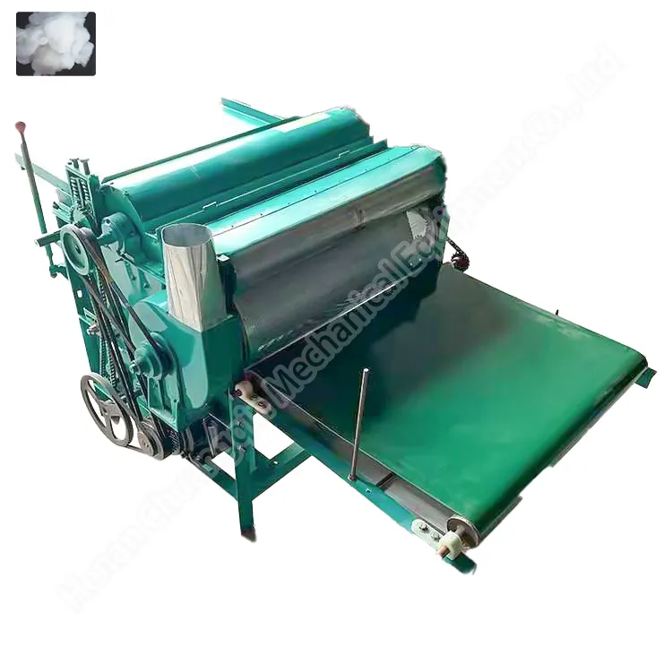 Pequeños residuos de máquinas Abridor textil Apertura Máquina de fibra de algodón para cardar lana