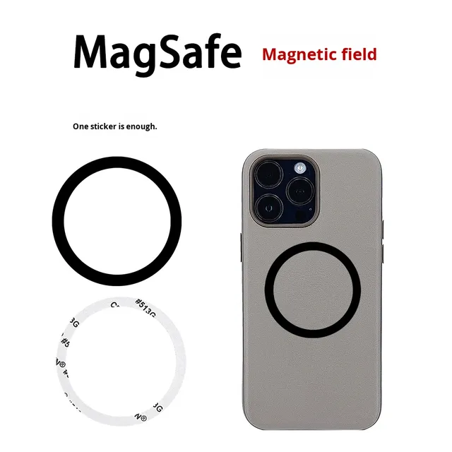 Magsafe Compatible Luxury 3M Adhesive Magnetic Ring Silicone Iron Phone Case Sticker Wireless Special Bag Parts Accessories