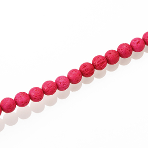 Cuentas de piedra de <span class=keywords><strong>lava</strong></span> volcánica de hielo colorido, cuentas espaciadoras sueltas redondas para fabricación de joyería, pulseras <span class=keywords><strong>DIY</strong></span>, collares de 15'' - Product Image 5
