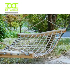 Milieuvriendelijke Hangmat Bed Survival Outdoor Swing Voor Tuin Twisted Cord Netto Hangmatten 3 Personen Schommels En Kinderen Kids