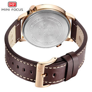 นาฬิกาข้อมือควอตซ์แบรนด์เนม Mini Focus รุ่น MF0035G MF 0035 สำหรับผู้ชาย สายหนัง แสดงผลแบบอนาล็อก - Product Image 6