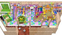 Terrain de jeu intérieur Softplay 570 m² Soft Play Maze FEC pour centres commerciaux