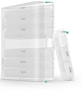 Organizador Semanal Extra Grande Blanco, 3 Veces al Día, Estuches Portátiles para Pastillas Winlike, Caja de Almacenamiento de Medicamentos Mensual - Product Image 2