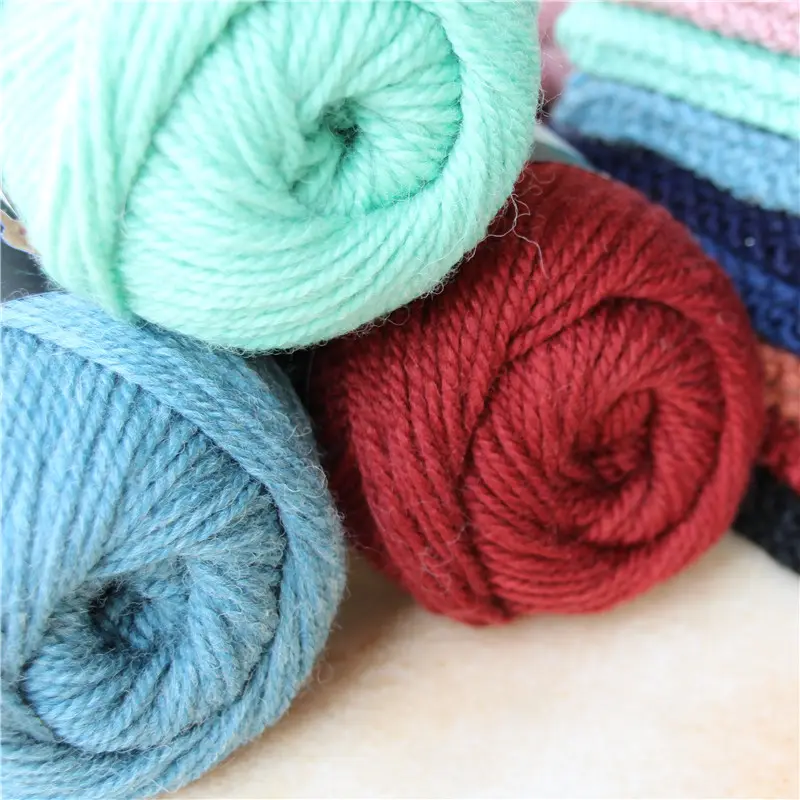 卸売オーガニックかぎ針編み手編みアンゴラ混紡染めラグウール混紡糸価格