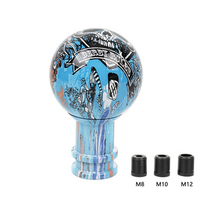 <span class=keywords><strong>Palanca</strong></span> <span class=keywords><strong>de</strong></span> <span class=keywords><strong>Cambios</strong></span> Manual para Coche, Diseño Graffiti Blanco Acrílico - Product Image 5