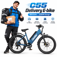 Sepeda Listrik Chamrider 26 Inch Ban Lebar Step-Thru 48V 55Ah Torsi 80Nm Rem Cakram Hidrolik 203mm Pengiriman Komersial C 55