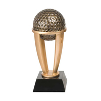 Trofeo de golf de resina WeiVista con forma de torre y base cuadrada negra para el premio de campeonato Proveedor personalizado