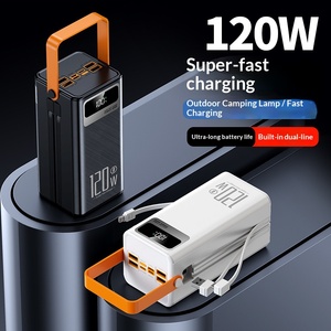พาวเวอร์แบงค์สำหรับใช้งานกลางแจ้ง 120W ชาร์จเร็ว ความจุขนาดใหญ่ พกพาสะดวก สายในตัว สำหรับการตั้งแคมป์และการเดินทาง - Product Image 1