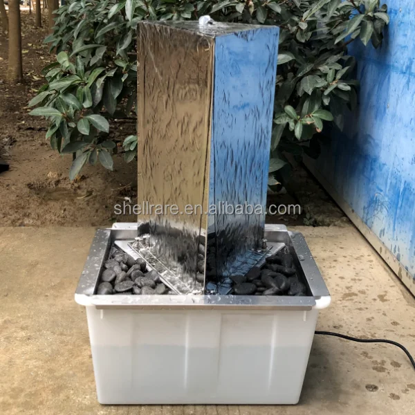 Factory new design garden stainless steel fountain and indoor&outdoor water fountain small stainless steel waterfall