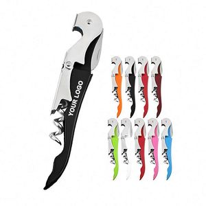Stainless Steel Wine Bottle Opener Custom Logo Multi-Function Corkscrew Professional Gift Wine Opener Kitchen Beer Opener - Product Image 1