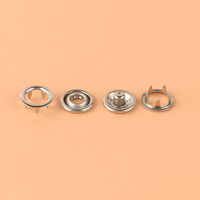 Vente directe d'usine, bouton pression en acier inoxydable 9,5 mm 11 mm, bouton pression à cinq griffes pour vêtements de bébé