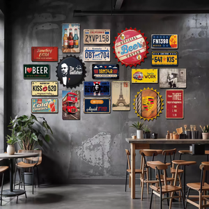 Panneaux en étain vintage personnalisés bon marché pour la décoration murale de la maison, du café, du Nouvel An chinois, de la fête des pères, pour le bar - Product Image 6