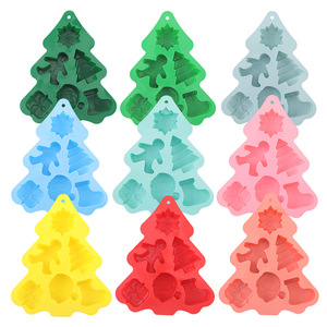 Nuevo Molde <span class=keywords><strong>de</strong></span> Silicona <span class=keywords><strong>de</strong></span> Árbol <span class=keywords><strong>de</strong></span> Navidad <span class=keywords><strong>y</strong></span> Copo <span class=keywords><strong>de</strong></span> Nieve para Galletas, Dulces <span class=keywords><strong>y</strong></span> Pasteles, Herramienta para Regalos Navideños - Product Image 1