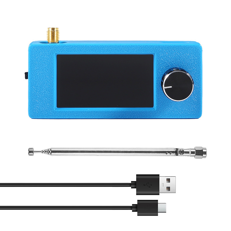 Dark blue machine + rod antenna + usb