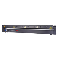 Barre de lumière laser à effets combinés professionnelle ZY 500mw pour DJ de club, 8 faisceaux mobiles R/G/B, contrôle DMX, alliage d'aluminium, IP20