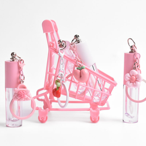 Mini tube <span class=keywords><strong>de</strong></span> baguette brillant à lèvres personnalisable <span class=keywords><strong>de</strong></span> 2.5ml avec porte-clés en matière plastique ronde pour emballage cosmétique <span class=keywords><strong>de</strong></span> crème pour le <span class=keywords><strong>mascara</strong></span> et les yeux - Product Image 3