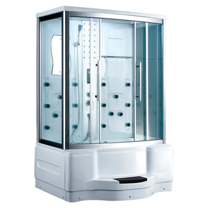 Hot sale modern design professional lower price steam shower room cabin with massage bathtub