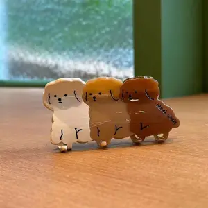 Nieuwe Hond Klauw Schaar Franse Hond Haar Klauw Vrouwen Cartoon Dier Klauw Clips Voor Meisjes