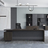 Bureau de direction extensible en bois massif, design moderne et luxueux, convertible, pour bureau à domicile