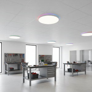 Customized Modern 24+3W RGB+5CCT LED Ceiling Light 2700K-6000K Adjustable <b>Downlights</b> for Recessed Installation in Workshops - Product Image 3