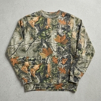 Sweat-shirt d'hiver personnalisé pour homme, 100% coton, col montant 1/4 zip, coupe oversize, imprimé numérique camouflage chasse