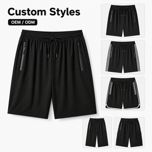 Shorts Essentiels Personnalisables avec Logo pour Hommes – Vêtements de Sport avec Poches Zippées, Idéaux pour la Course, le Basketball, le Streetwear et les Tenues Actives – Fabrication OEM - Product Image 4