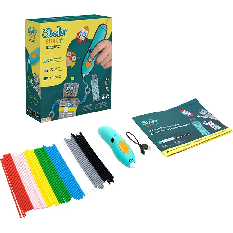 Personalizado Natal promocional 3d impressão brinquedos pen set para os tipos