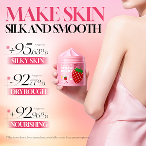 Burro Corpo Organico alla Fragola Sbiancante all'Ingrosso, Facilmente Assorbibile, Nutriente per la Cura della Pelle, Lozione Corpo per Donne - Product Image 3