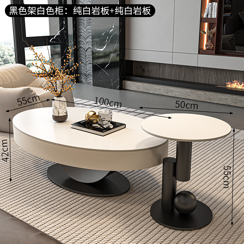 100cm pure white slate + pure white slate with drawers
