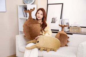 Série Insectes : Coussins en Peluche Super Doux - <span class=keywords><strong>Rhinocéros</strong></span>, Scarabée, Licorne, Scarabée à Cornes Longues, Girafe, Scarabée Cerf - 50-60cm ODM - Product Image 4