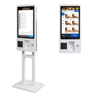 Kiosco de Pago con Pantalla Táctil para Pedidos en Restaurantes, con SDK, Soporte de Piso, Impresora Térmica de 58/80 mm, Certificaciones CE, CB, FCC, ISO9001