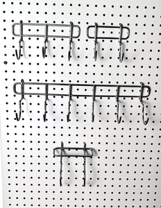 OEM ODM Estante Accesorios Exhibición Gancho Supermercado Tienda Hogar Cosas Cesta colgante Acero Exhibición Pegboard Metal Panel Ganchos - Product Image 4