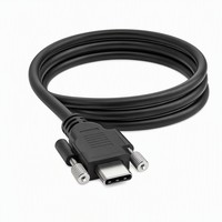 كابل USB 3.1 Gen2 من النوع C مع قفل مزدوج اللولب للاستخدام الصناعي