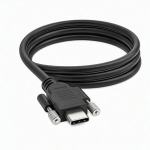 Câble USB 3.1 Gen2 Type-C à verrouillage avec double vis pour l'industrie - Product Image 1