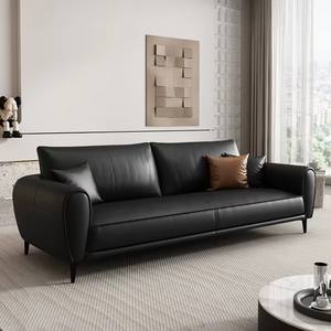 Meilleure Vente Canapés en Cuir Italien Sofas de Salon Ensemble de Canapés Trois Places Mobilier - Product Image 6