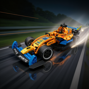 Ensemble de blocs de construction de voiture de course technique, 372 pièces, pour enfants de 6 ans et plus, modèle de drift haute vitesse - Product Image 2