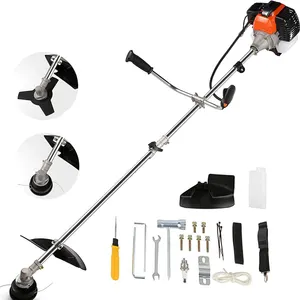 42.7cc Weed Wacker, 3 In 1 Onkruidvreter Gas Aangedreven, Bosmaaier En Snaartrimmer 2-Cyclus Extreme Belasting, Grastrimmer