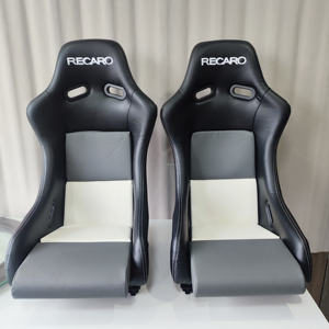 Asientos <span class=keywords><strong>de</strong></span> Competición Tipo Bucket con Respaldo <span class=keywords><strong>de</strong></span> Fibra <span class=keywords><strong>de</strong></span> Carbono y Costuras Negras en Alcántara, con Logotipo Personalizado, para Arnés <span class=keywords><strong>de</strong></span> 5 Puntos - Product Image 1