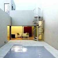Escalier en colimaçon moderne et élégant en acier inoxydable blanc pour hôtel, respectueux de l'environnement