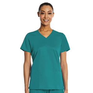 HZMNOI Women's V-Neck Scrub Set Moisture Wicking Elastic Hospital Uniforms For Medical Nursing Professionals - Product Image 3