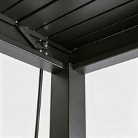 Pergola bioclimatique en aluminium de haute qualité, gazebo de jardin extérieur, 3x4m / 6x6m, avec lames orientables, pour patio et jardin.