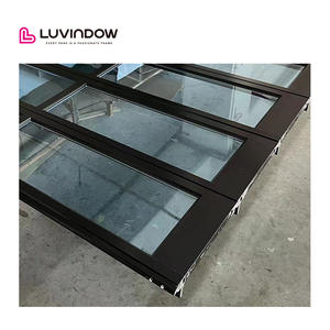 Luvindow กรอบประตูกระจกอลูมิเนียมนิรภัยประตูโรงรถสีดำกันกระแทกเพื่อความปลอดภัยสูง - Product Image 6